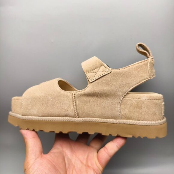 UGG Womens Sand Suede Platform Sandals - Picture 6 of 7